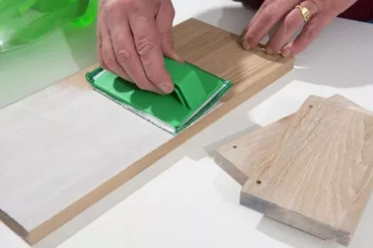 Applicering med Osmo Spardyna filt