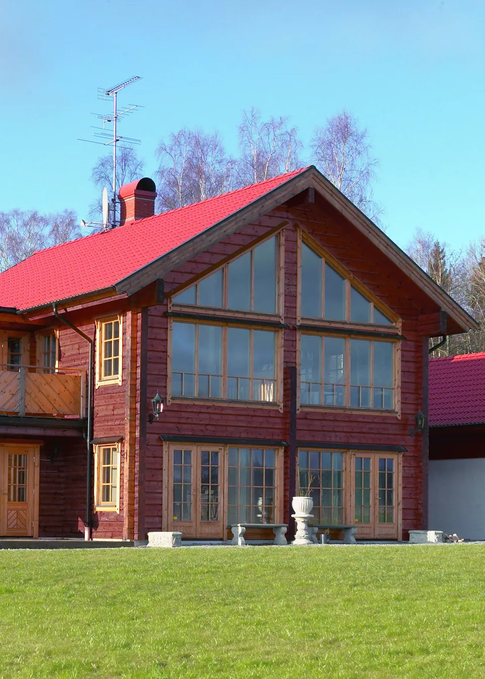 Auson Dalbränd Trätjära på husfasad